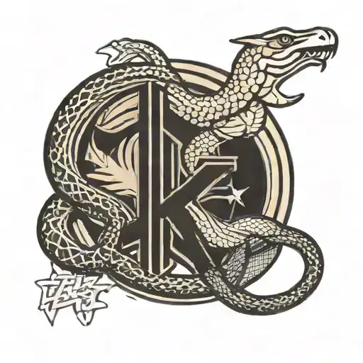 Kobe Logo With Snake Intertwined