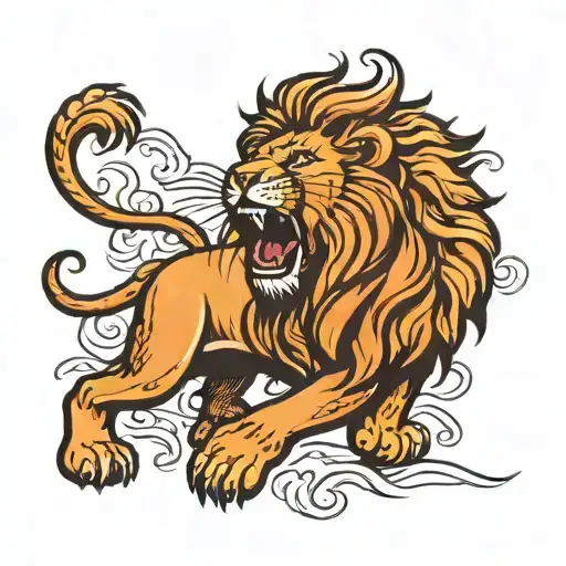 Lion Roaring