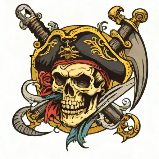 Pirate Skull With Swords