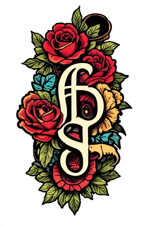 Children's Initials Intertwined