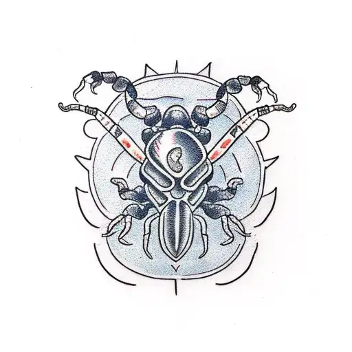 Scorpion Playing Guitar