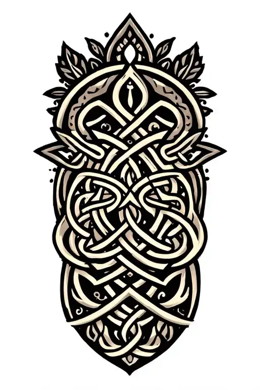 Celtic Pattern With Elements