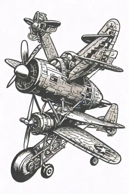 Biker Airplane Mechanic