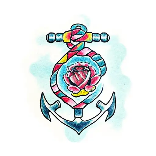 Anchor Rose Small Beautiful