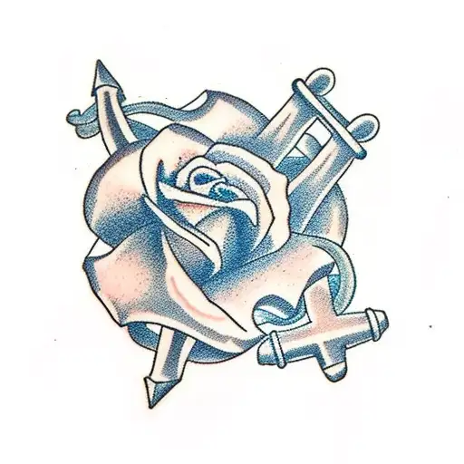 Anchor Rose Small Beautiful