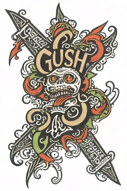 Graffiti With The Word Gush