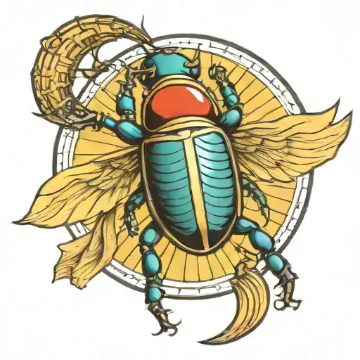 Scarab Holding The Sun