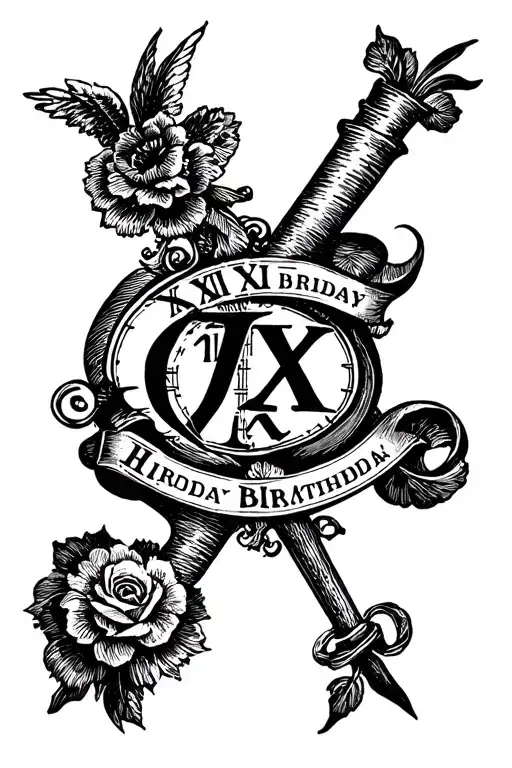 Roman Numeral Birthday Date Reading