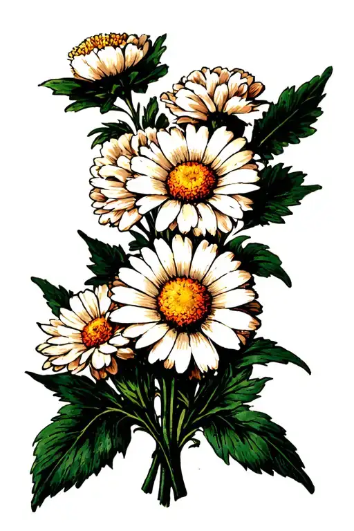 Carnation Aster Daisy Bouquet