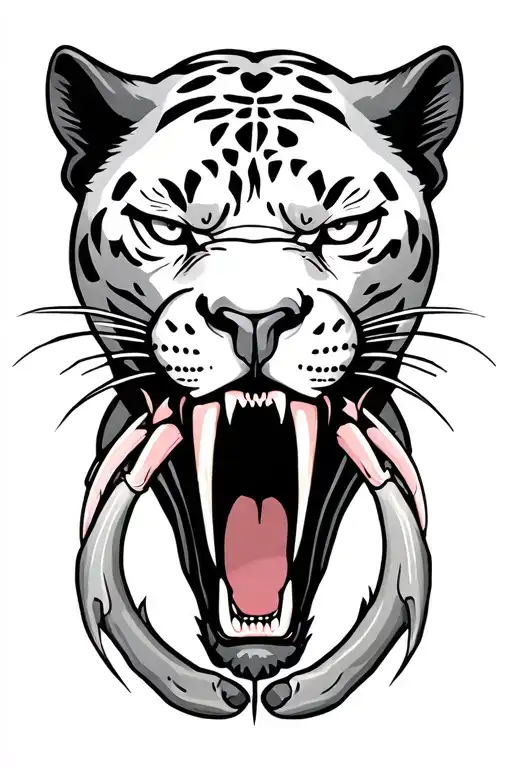 Panther Snarl And Claws