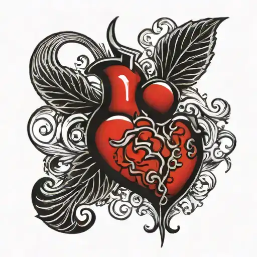 Black Heart With Old Time Rock & Roll