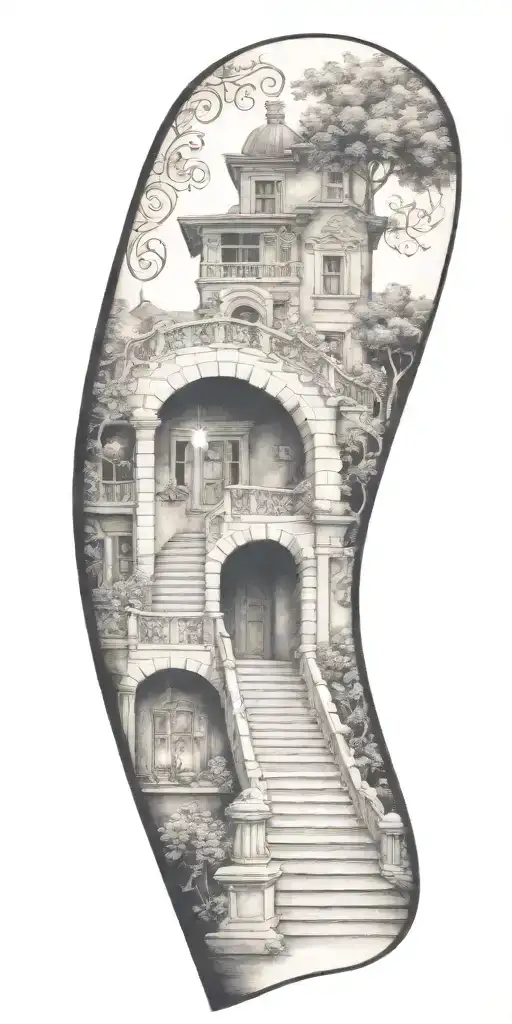 Staircase Circling Around Arm