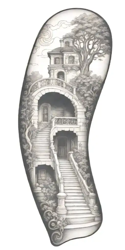 Staircase Circling Around Arm