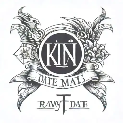 Roman Numeral Date With Japanese Name Ryan Above