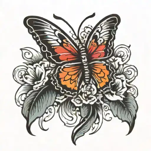 Butterfly Coming Out Of The Fire