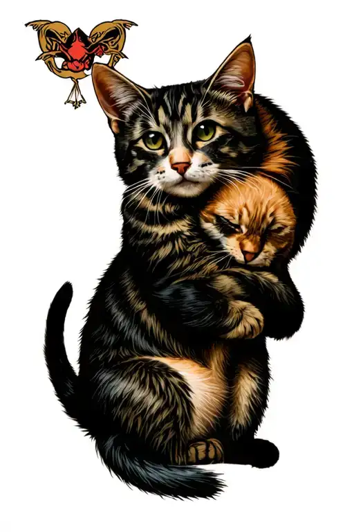 Jensen Ackles Hugging A Cat