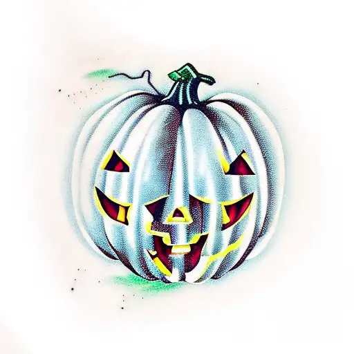 Calabaza De Halloween Con Cara Triste Y Otra Calabaza De Halloween Con Cara Contenta