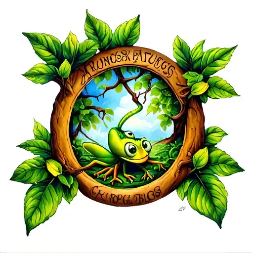 Tree Of Life With Lilly And Main Character From A Bugs Life Movie