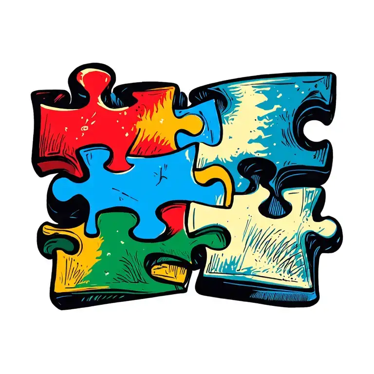 Autism Inspired Puzzle Pieces