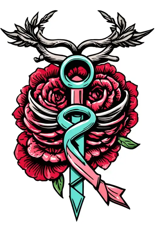 Ovarian Cancer And Strength Symbol Incorporated Representing