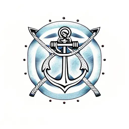 Anchor Shape With Celtic Knot
