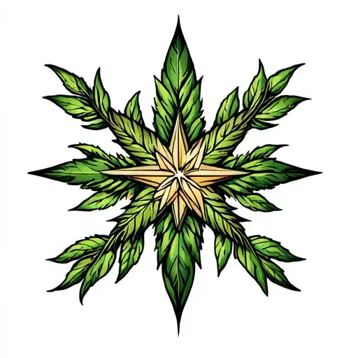 Plant Intertwined With Existing Star