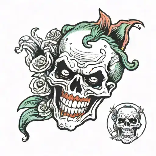 Half Skull Half Joker