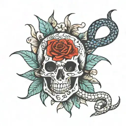 Skull And Snake