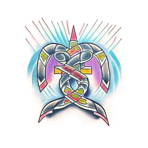 Cross Wrapped In A Snake