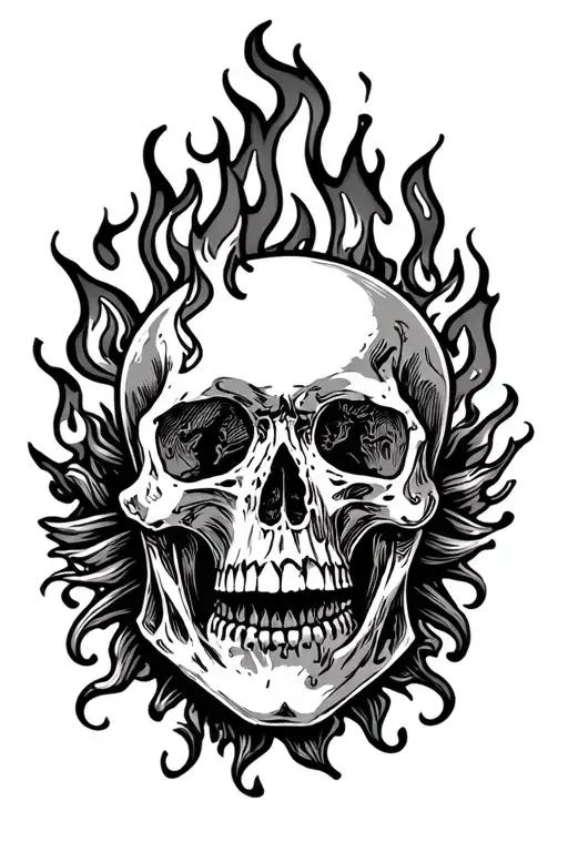 Fire And Skulls And Death