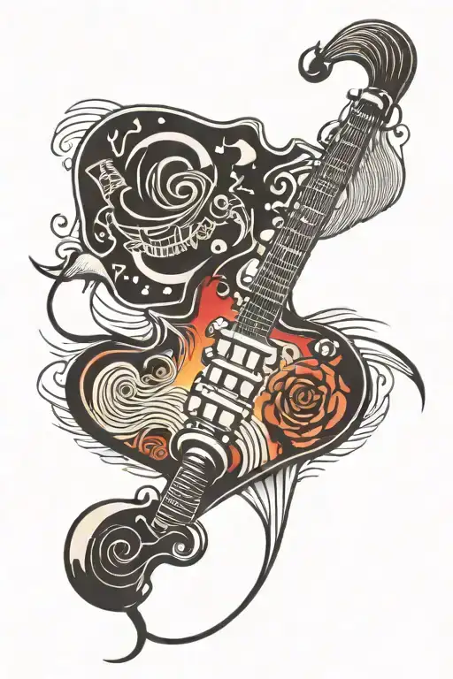 Guitar Microphone Pick G-key Sound Waves