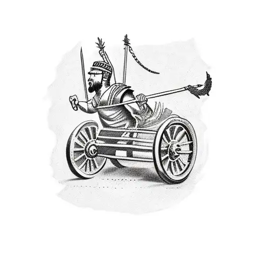 Roman Gladiator Chariot Back