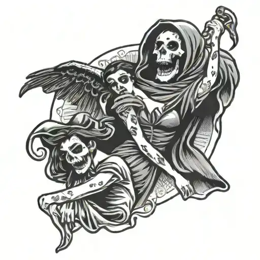 Reaper Choking Woman