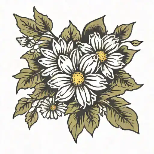 Western Daisies Top View