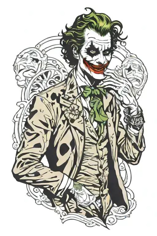 Joker Who Takes Off His Mask