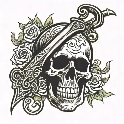 Skull Coffin Scythe