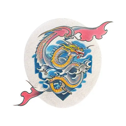 Dragon Logo Motor Heart A