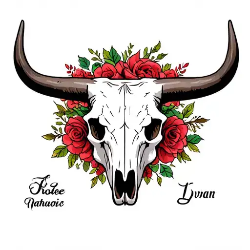 Hungarian Grey Cattle Bull Skull