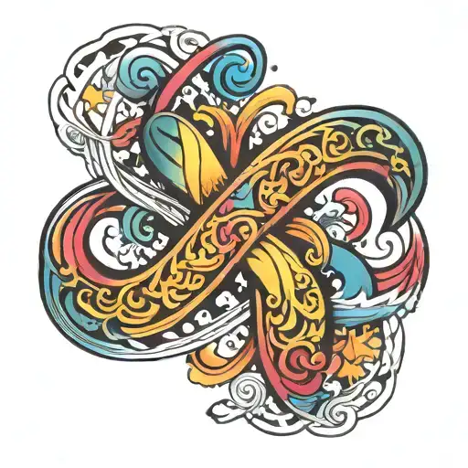 Autism With Infinity Symbol With Rainbow Colors