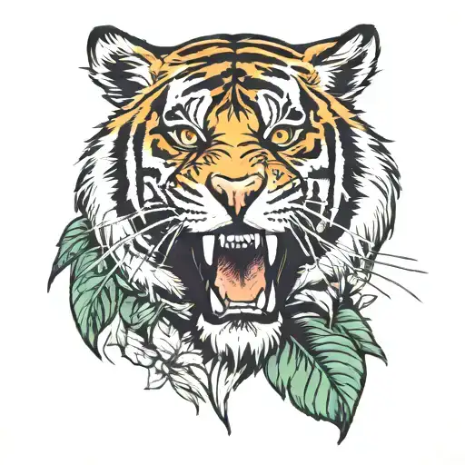American Style Tiger And Jungle