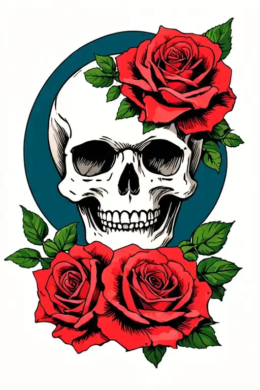 Skull And Roses