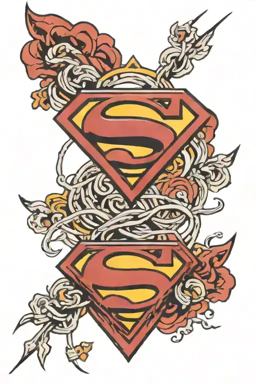 Superman Symbol Intertwined