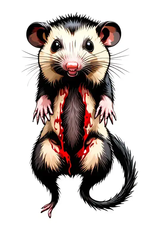 Hanging Tail Opossum Blood