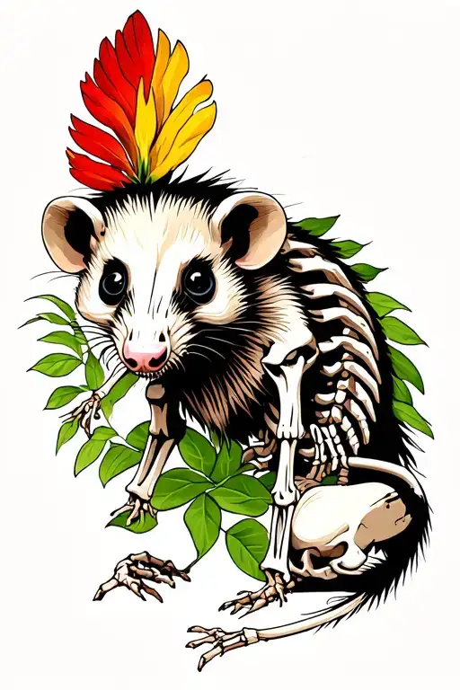 Opossum Skeleton