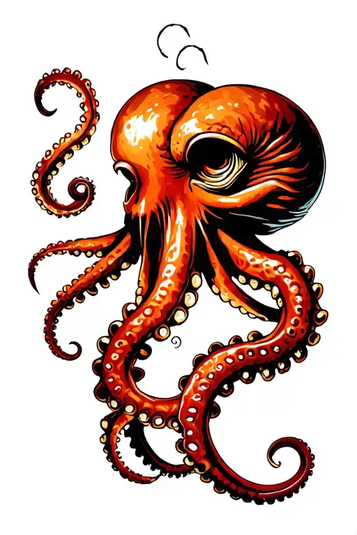 Kracken Octopus Vinrage American Style