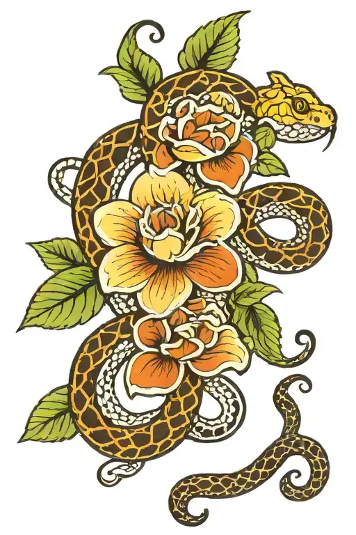 Flower Pattern Snake