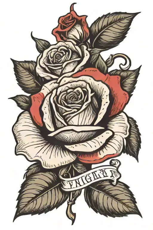 A Rose With Roman Numerals Intertwined August 7 2023