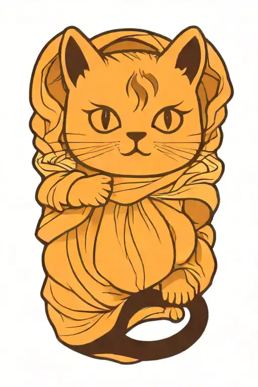 Cat Wearing Bedsheet Ghost Waving