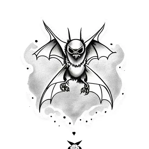 A Scary Bat Wearing Boots