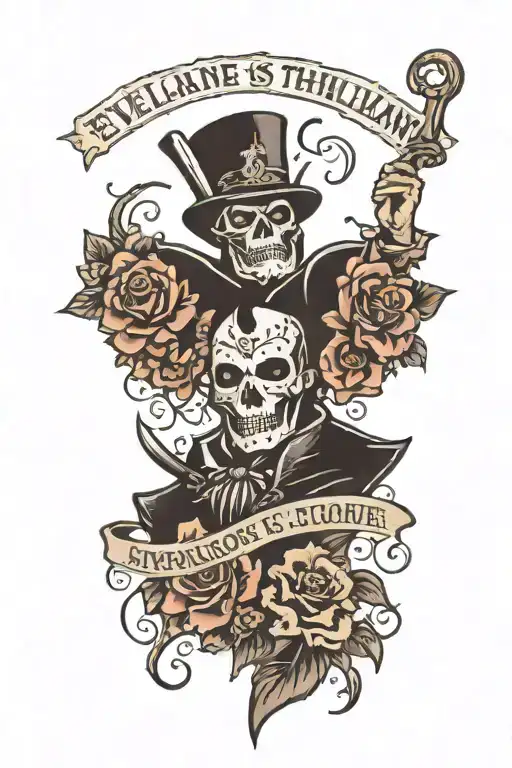 Villain Silhouette Filled With Quote 'Everyone Is The Villain Is Someone's Story'